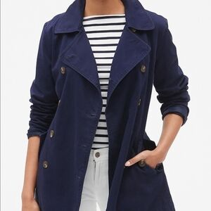 GAP Navy Trench Coat for Women